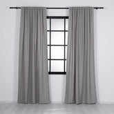 LALIBELA Custom Size Linen Look Curtain – Light Gray